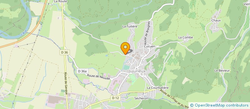 localisation de l'entreprise DACT 22 à JUJURIEUX