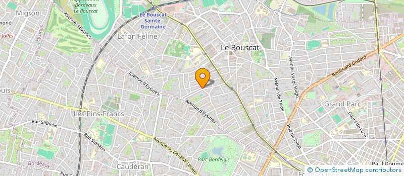 localisation de l'entreprise DACTYL ADRESSES ET INFORMATIQU à LE BOUSCAT