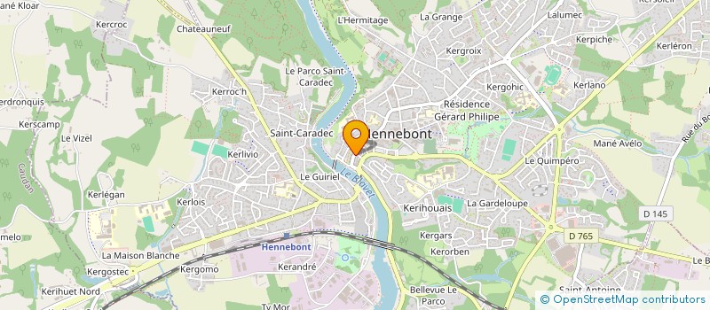localisation de l'entreprise DACTYL BURO à HENNEBONT