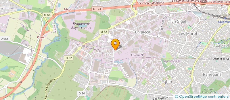 localisation de l'entreprise DACY à COLOMIERS