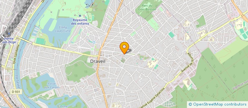 localisation de l'entreprise DAD à DRAVEIL