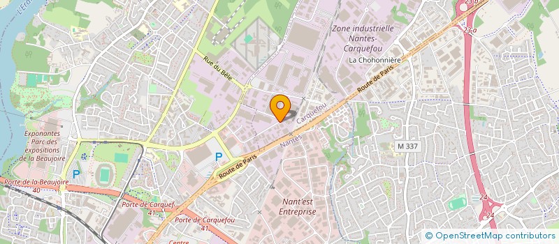 localisation de l'entreprise DAD à CARQUEFOU