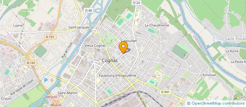 localisation de l'entreprise DAD à COGNAC