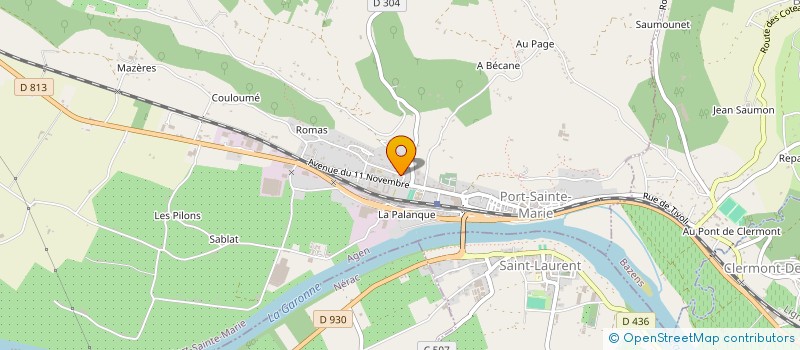 localisation de l'entreprise DAD  PORT-SAINTE-MARIE