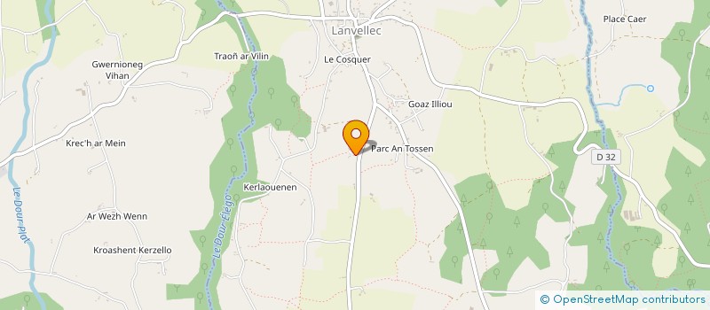 localisation de l'entreprise DAD IMMO  LANVELLEC