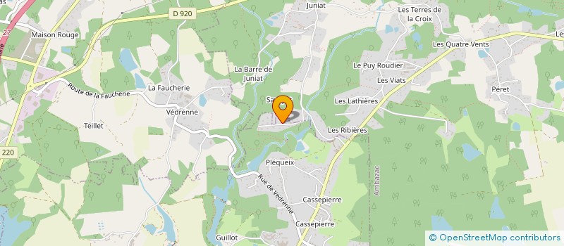 localisation de l'entreprise DADA CLUB  RILHAC RANCON