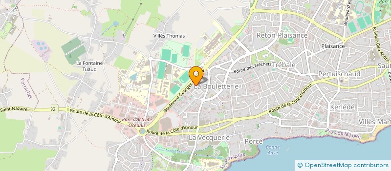 localisation de l'entreprise DADAS à SAINT-NAZAIRE