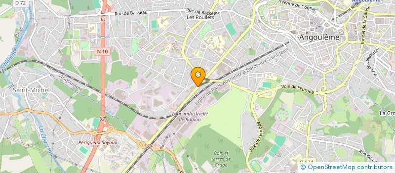 localisation de l'entreprise DADC à ANGOULEME