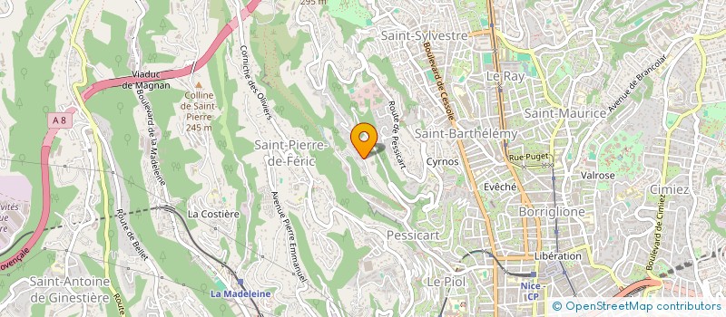 localisation de l'entreprise DADDIO MENUISERIE SERRURERIE à NICE