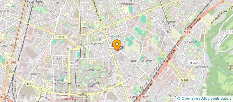 localisation de l'entreprise DADDY'CAR à GRENOBLE