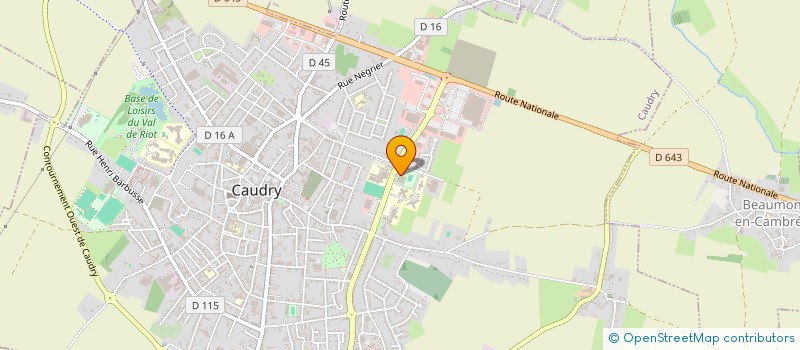 localisation de l'entreprise DADEL à CAUDRY