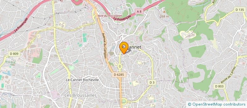 localisation de l'entreprise DADOU à LE CANNET
