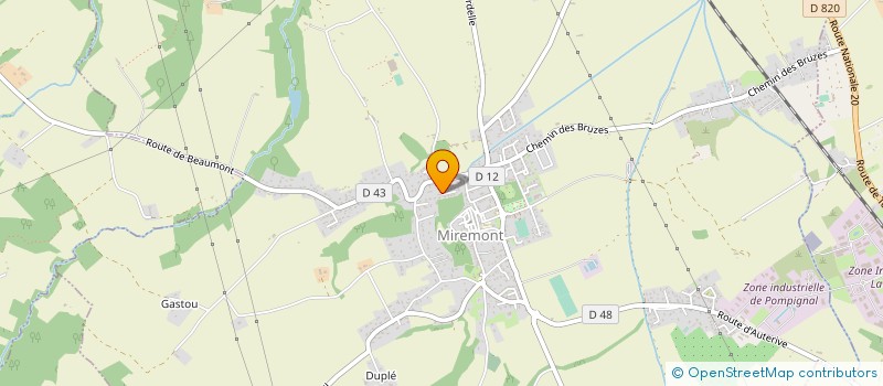 localisation de l'entreprise DADOU CONSTRUCTION à MIREMONT