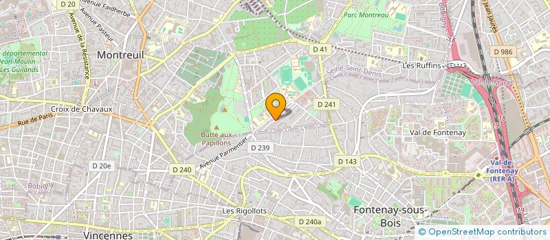 localisation de l'entreprise DADOU SCI à MONTREUIL