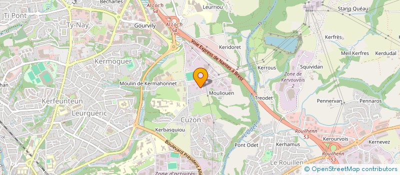 localisation de l'entreprise DADYPAC à QUIMPER