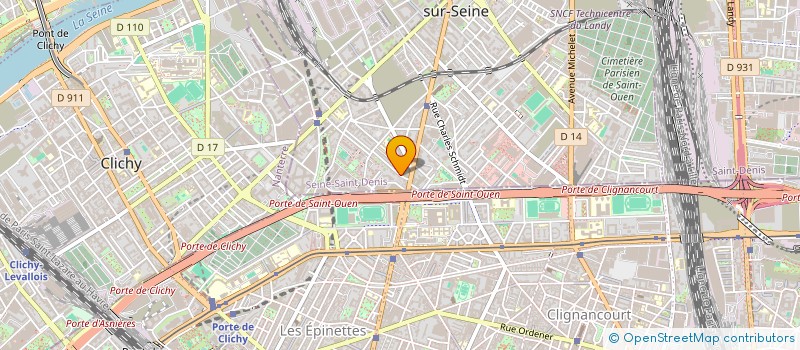 localisation de l'entreprise DADYS à SAINT-OUEN-SUR-SEINE