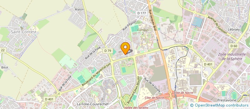 localisation de l'entreprise DAE SYSTEM à CAEN