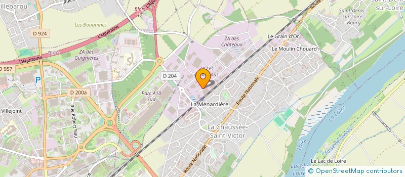 localisation de l'entreprise DAELJAC INDUSTRIES  LA CHAUSSEE-SAINT-VICTOR