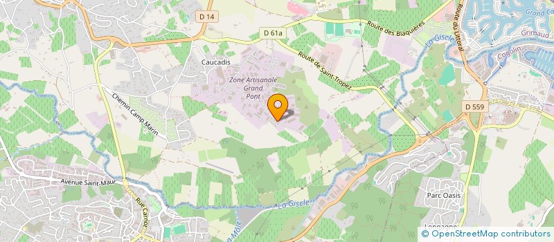 localisation de l'entreprise DAEP DEVELOPPEMENT AMENAGEMENTS PAYSAGERS à GRIMAUD