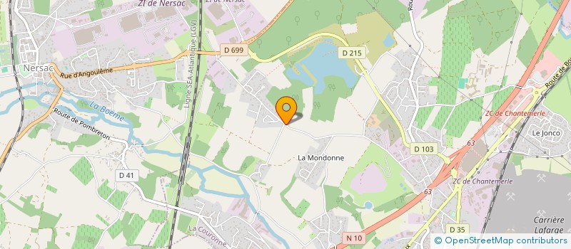 localisation de l'entreprise DAF 16 à LA COURONNE