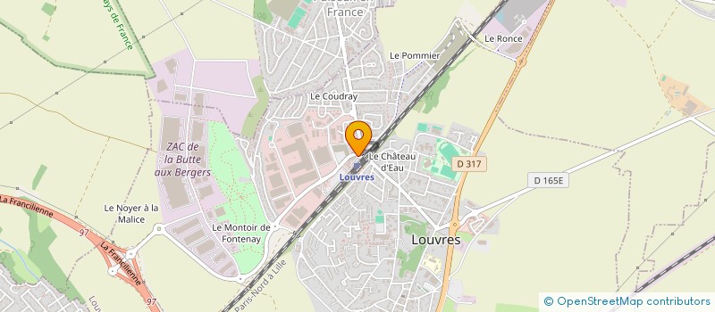 localisation de l'entreprise DAF à LOUVRES