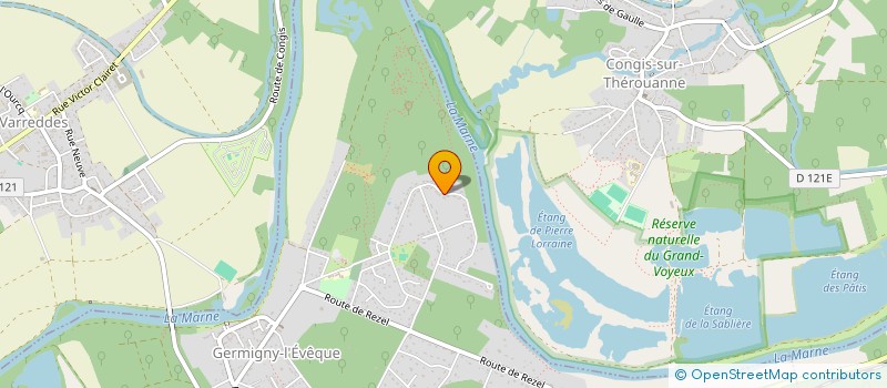 localisation de l'entreprise DAF IMMO  GERMIGNY-L'EVEQUE