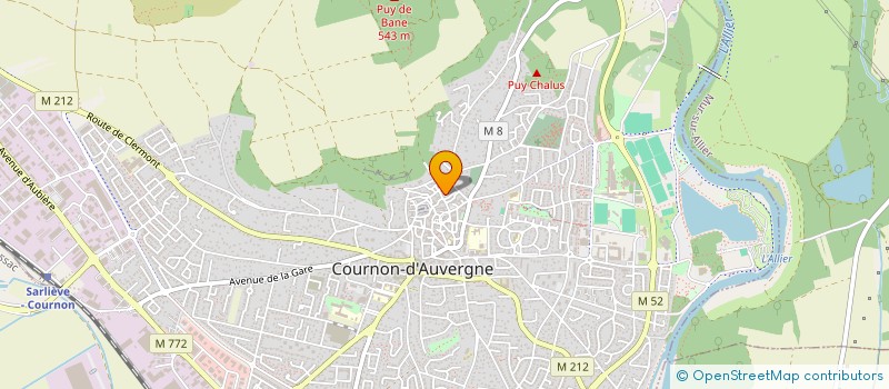 localisation de l'entreprise DAF IMMO  COURNON-D'AUVERGNE