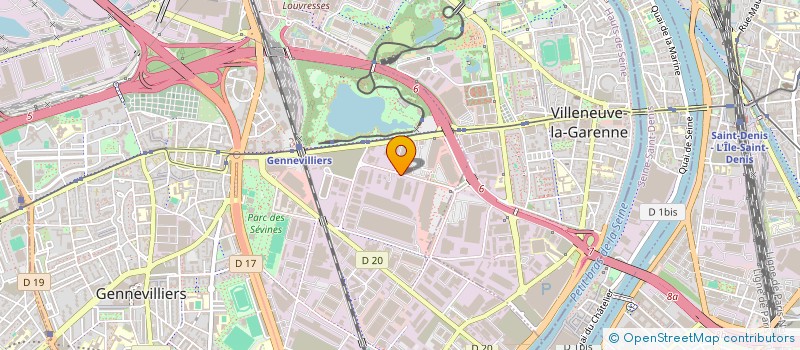 localisation de l'entreprise DAF PLUS à GENNEVILLIERS