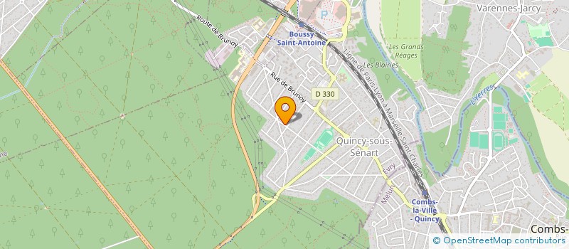 localisation de l'entreprise DAF SERRURERIE GENERALE BATIMENT à QUINCY-SOUS-SENART