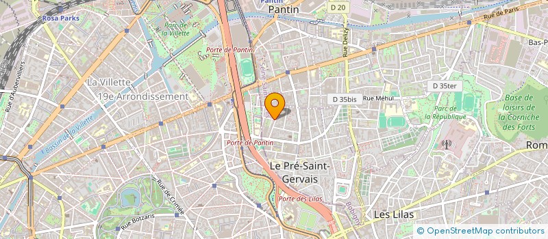 localisation de l'entreprise DAFACTO à LE PRE-SAINT-GERVAIS