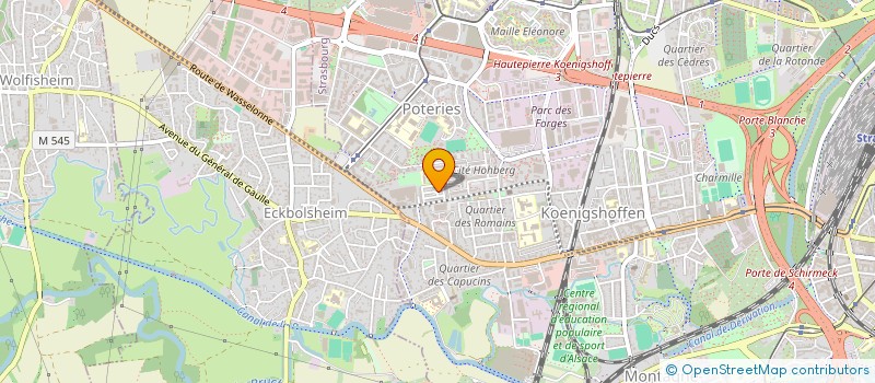 localisation de l'entreprise DAFFEX à STRASBOURG