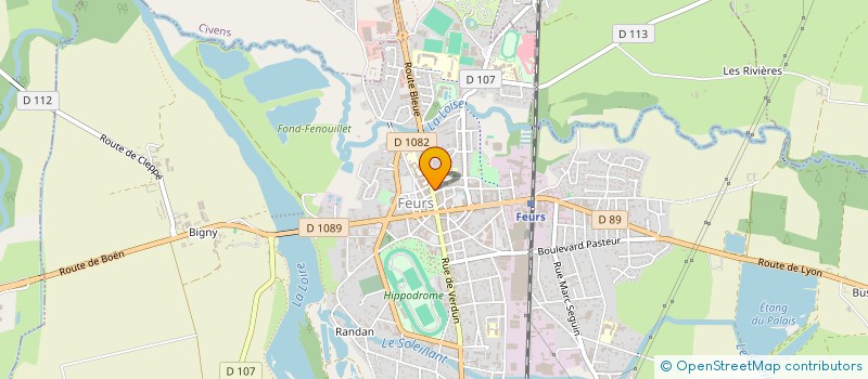 localisation de l'entreprise DAFFORT IMMOBILIER  FEURS