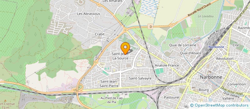localisation de l'entreprise DAFLOMAT à NARBONNE
