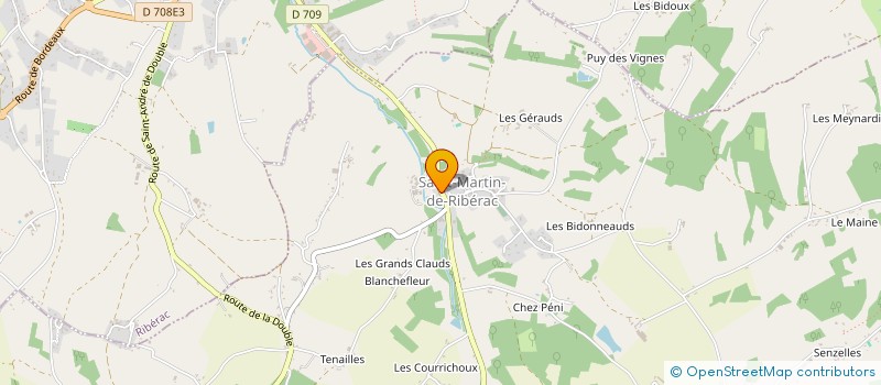 localisation de l'entreprise DAFRAL à RIBERAC
