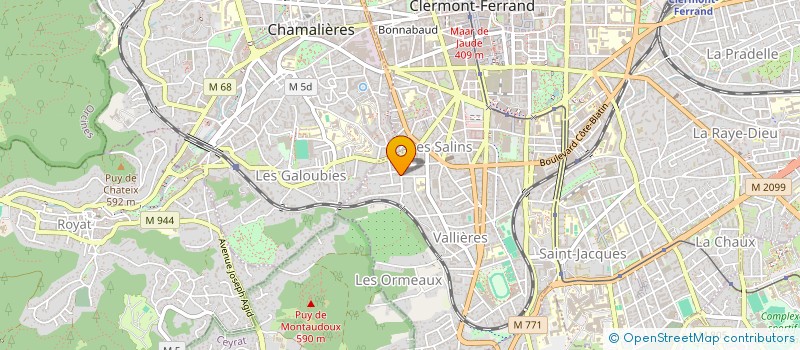 localisation de l'entreprise DAFTECH  CLERMONT-FERRAND