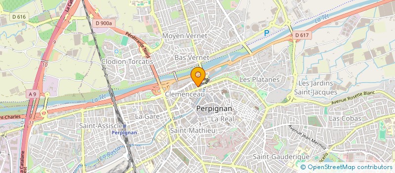 localisation de l'entreprise DAFU  PERPIGNAN