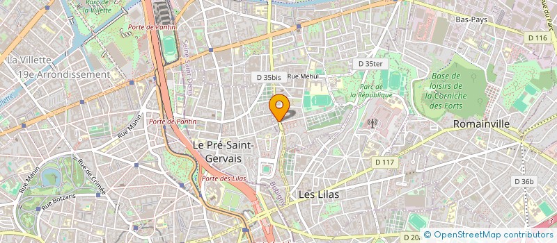 localisation de l'entreprise DAG  PANTIN