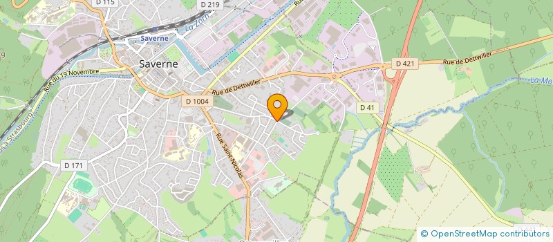 localisation de l'entreprise DAG  SAVERNE