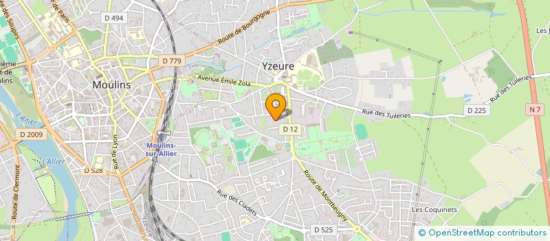 localisation de l'entreprise DAG à TOULON SUR ALLIER