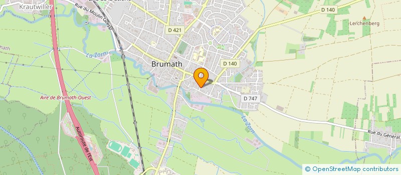 localisation de l'entreprise DAG ET FRERE  BRUMATH