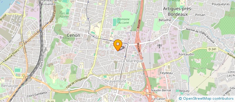 localisation de l'entreprise DAG RESEAUX  CENON