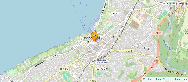 localisation de l'entreprise DAGA 21 à THONON-LES-BAINS