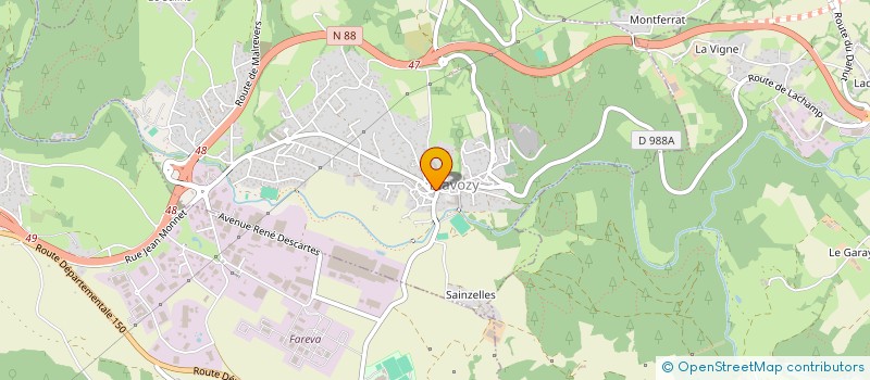 localisation de l'entreprise DAGAHE 2  BLAVOZY