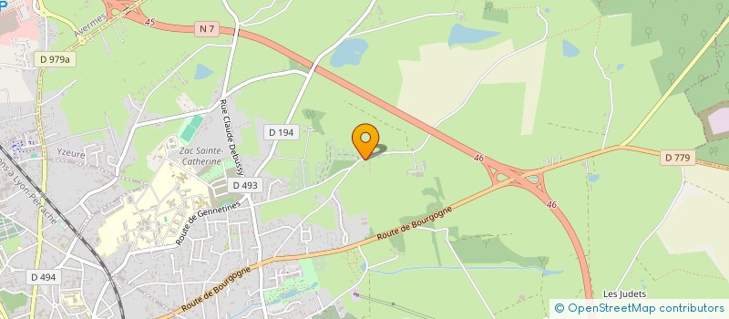 localisation de l'entreprise DAGDA IMMO  YZEURE