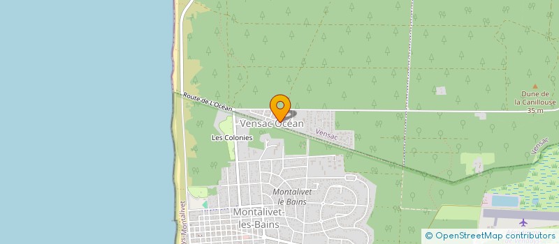 localisation de l'entreprise DAGENS CHARPENTE  VENSAC