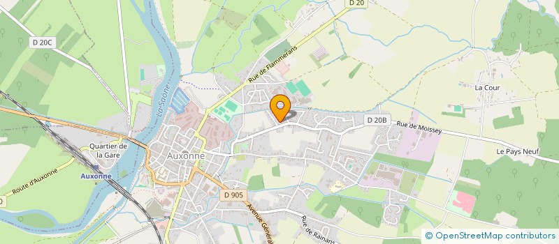 localisation de l'entreprise DAGEO  AUXONNE