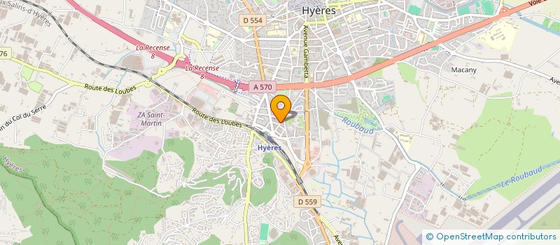 localisation de l'entreprise DAGGAZ à HYERES