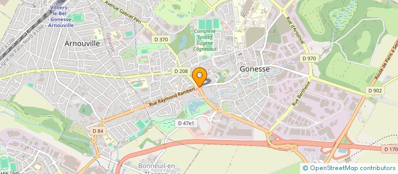 localisation de l'entreprise DAGLI  GONESSE