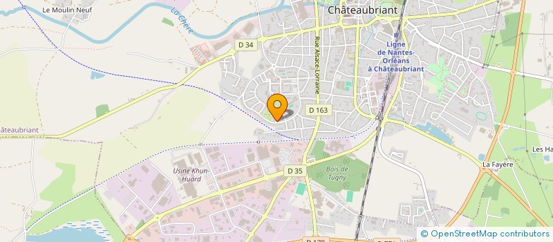 localisation de l'entreprise DAGLI IMMOBILIER  CHATEAUBRIANT