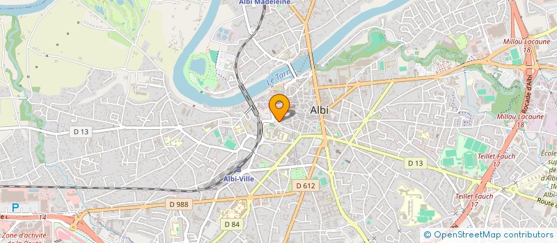 localisation de l'entreprise DAGNAS CHARTROU SA à ALBI